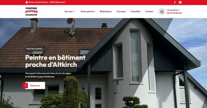 Site internet Peinture Sospera, peintre en bâtiment Altkirch